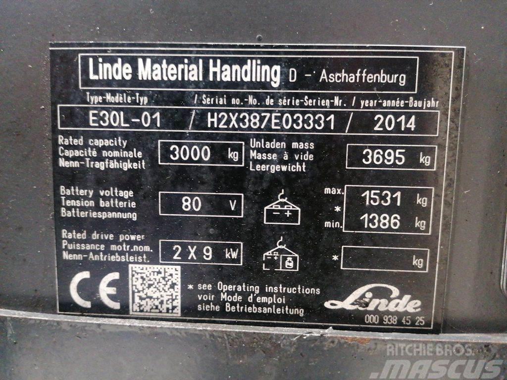 Linde E30L-01 Електронавантажувачі