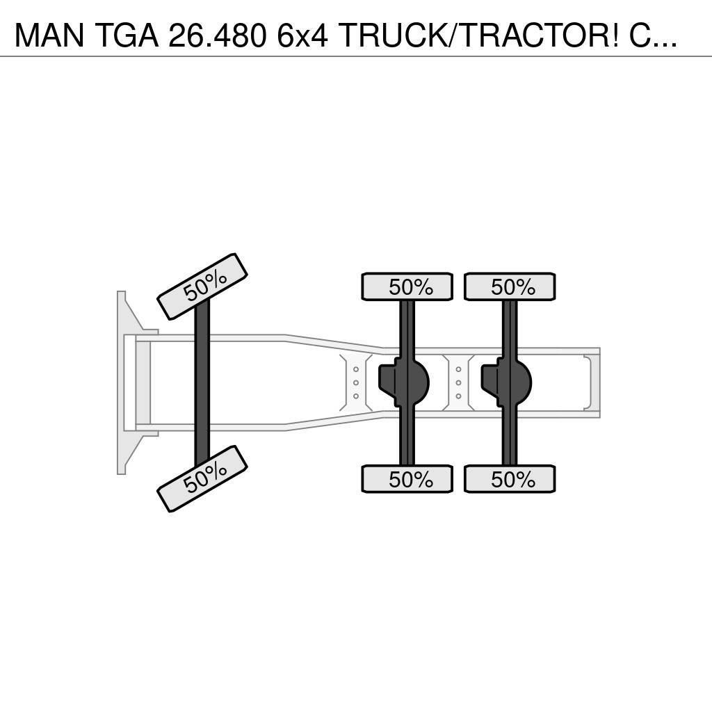MAN TGA 26.480 6x4 TRUCK/TRACTOR! CRANE/KRAN/GRUE HIAB Тягачі