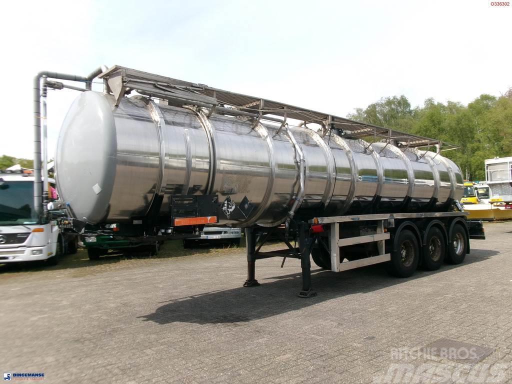  Clayton Chemical tank inox 30 m3 / 1 comp Напівпричепи-автоцистерни