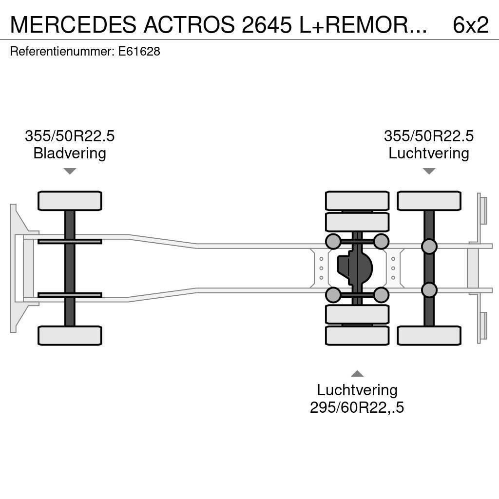 Mercedes-Benz ACTROS 2645 L+REMORQUE Тентовані вантажівки