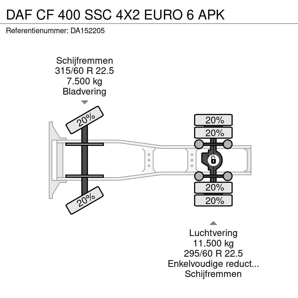 DAF CF 400 SSC 4X2 EURO 6 APK Тягачі