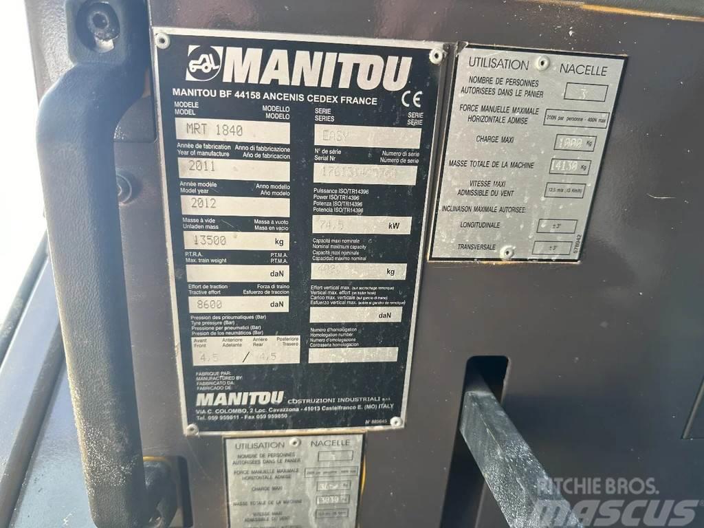 Manitou MRT 1840 Easy | Remote - Bucket - Forks - Manbaske Telescopic handlers