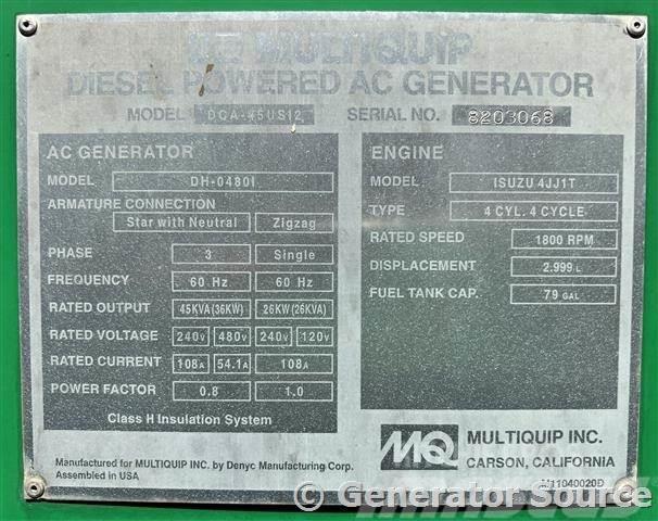 MultiQuip 36 kW - JUST ARRIVED Diesel Generators