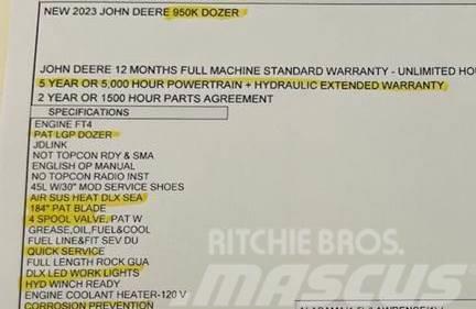 John Deere 950K LGP Гусеничні бульдозери