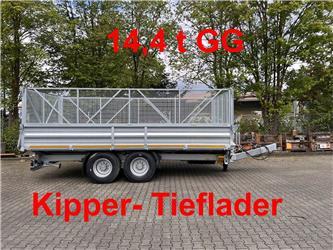 Möslein TTD 14 5,70 m 14 t Tandem- Kipper Tieflader 5,70