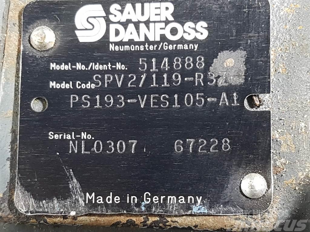Sauer Danfoss SPV2/119-R3Z-PS193 - 514888 - Drive pump/Fahrpumpe Hydraulics