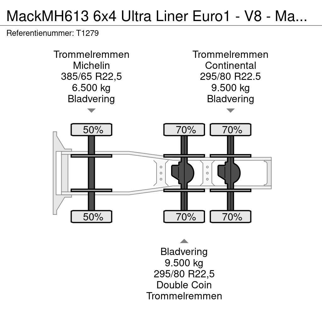 Mack MH613 6x4 Ultra Liner Euro1 - V8 - Manual - PTO - Tractor Units