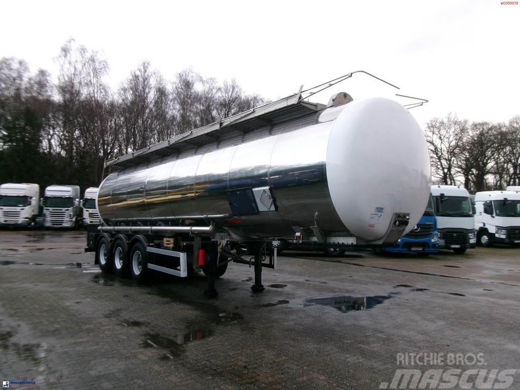 Indox Chemical tank inox L4BH 33.5 m3 / 1 comp Tanker semi-trailers
