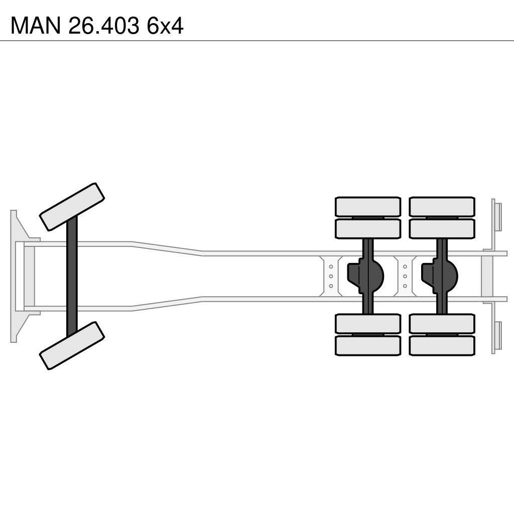 MAN 26.403 6x4 Hook lift trucks