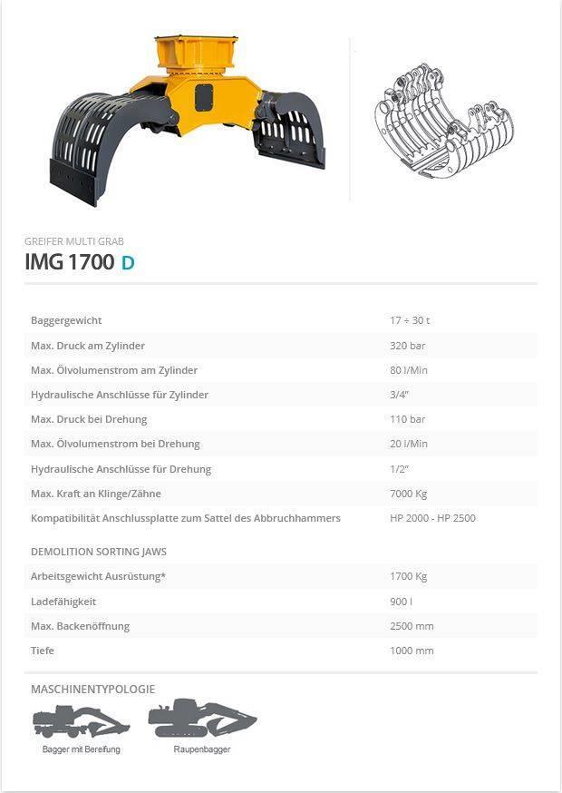 Indeco IMG 1700 Grapples