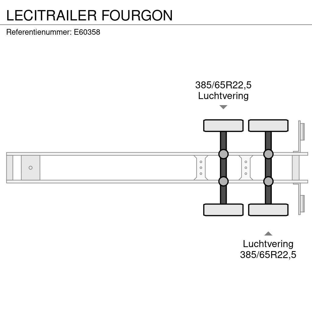 Lecitrailer FOURGON Box body semi-trailers