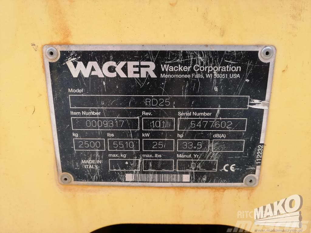 Wacker RD25 Twin drum rollers