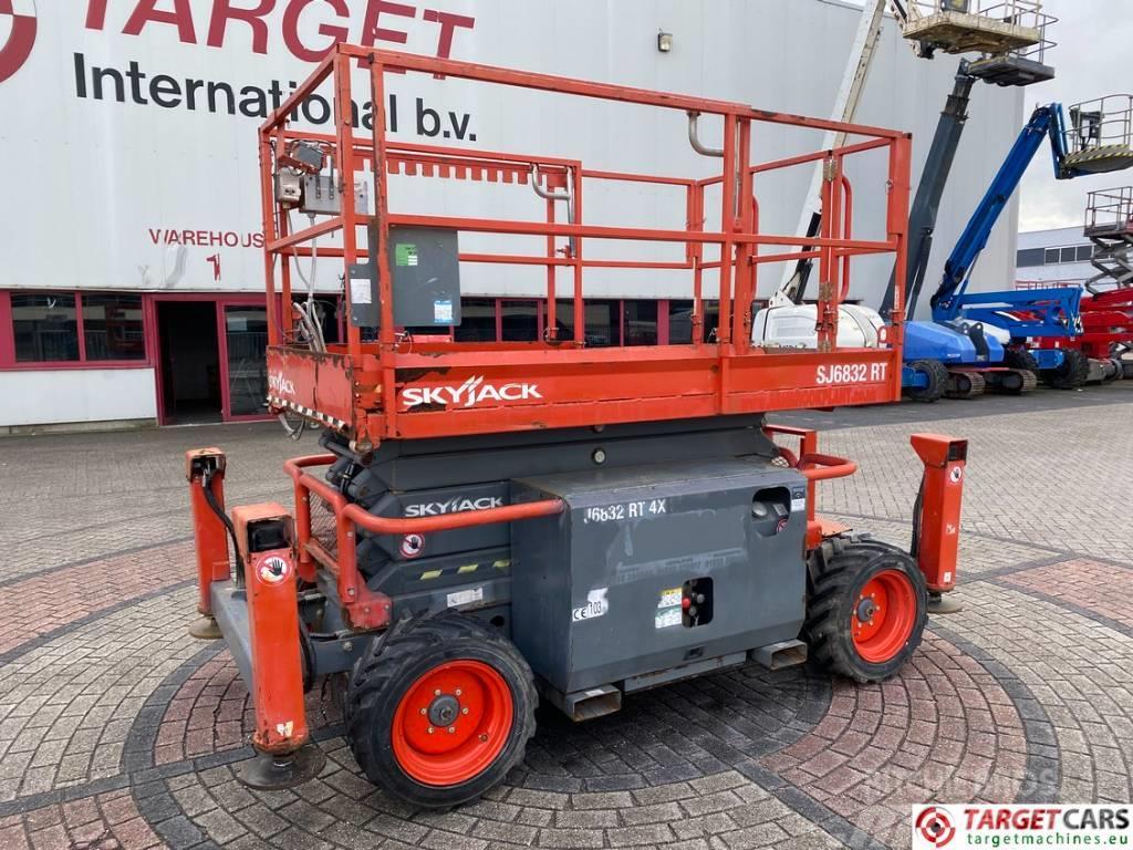 SkyJack SJ6832 RT Diesel 4x4 Scissor Work Lift 1180cm Scissor lifts