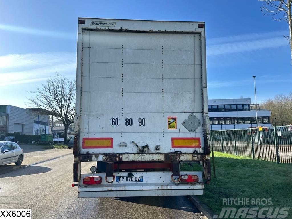 Fruehauf gesloten bak Steel suspension Box body semi-trailers