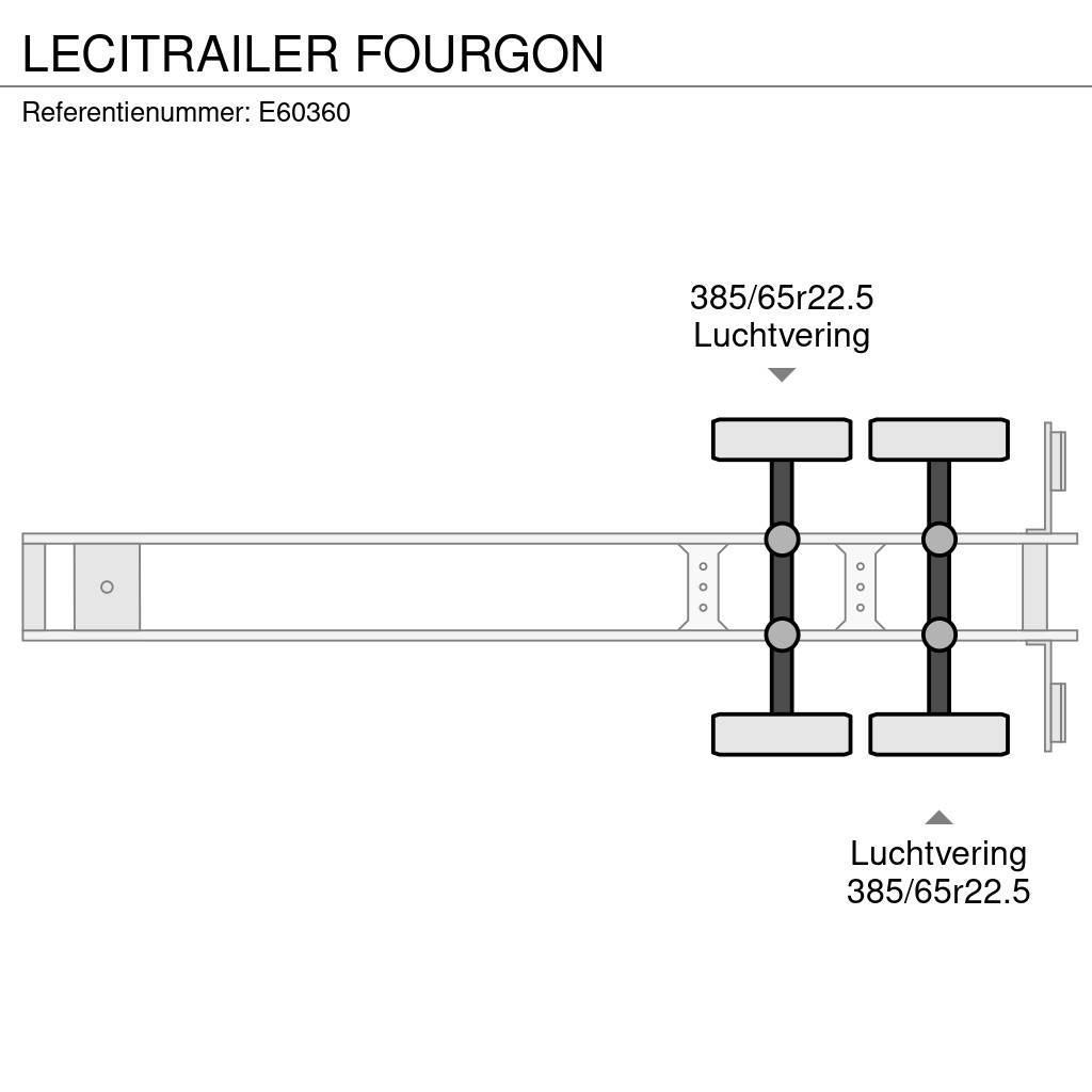 Lecitrailer FOURGON Box body semi-trailers