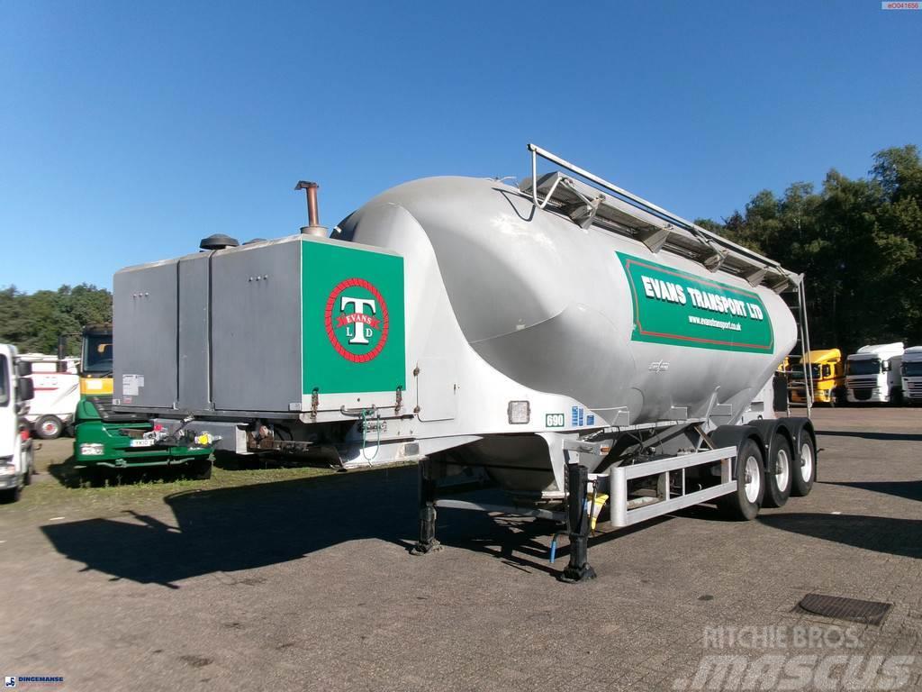 Spitzer Powder tank alu 37 m3 / 1 comp + compressor Tanker semi-trailers