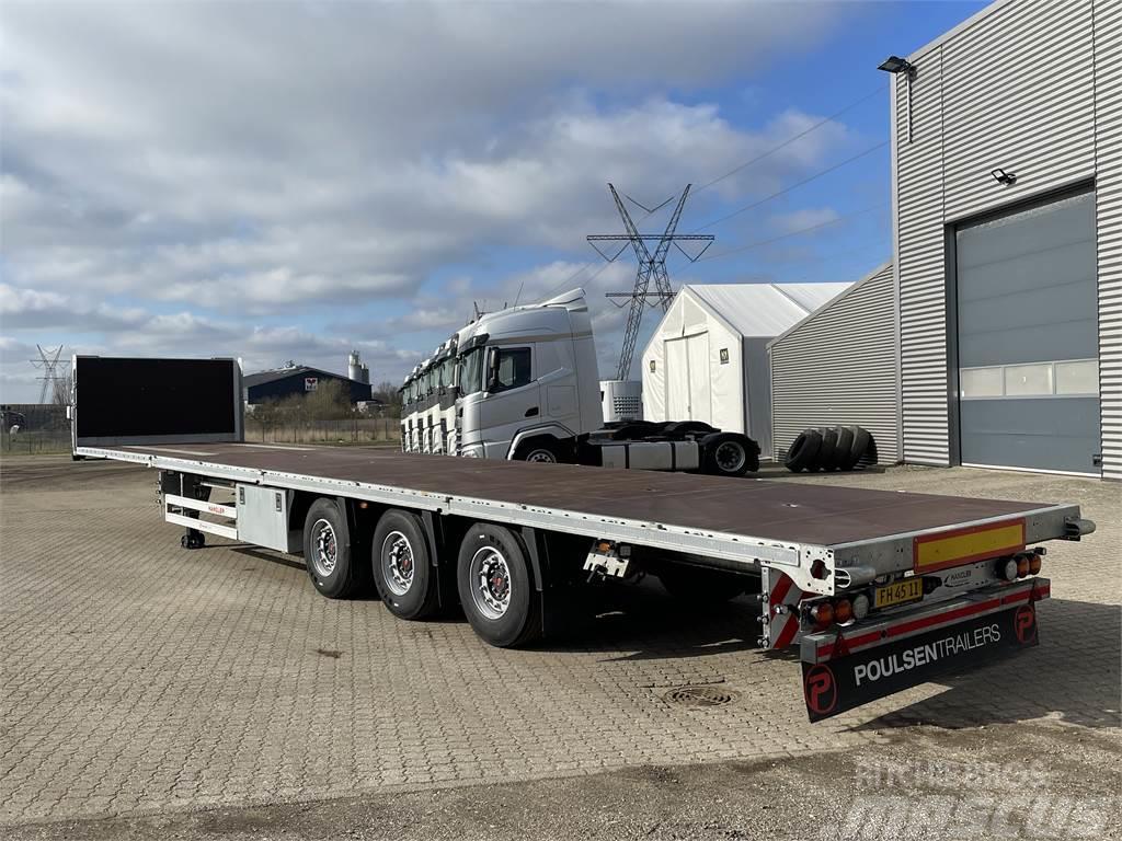 Hangler 3-aks mega 13,60m Flatbed/Dropside semi-trailers