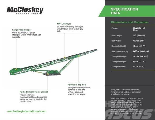 McCloskey ST100T Conveyors