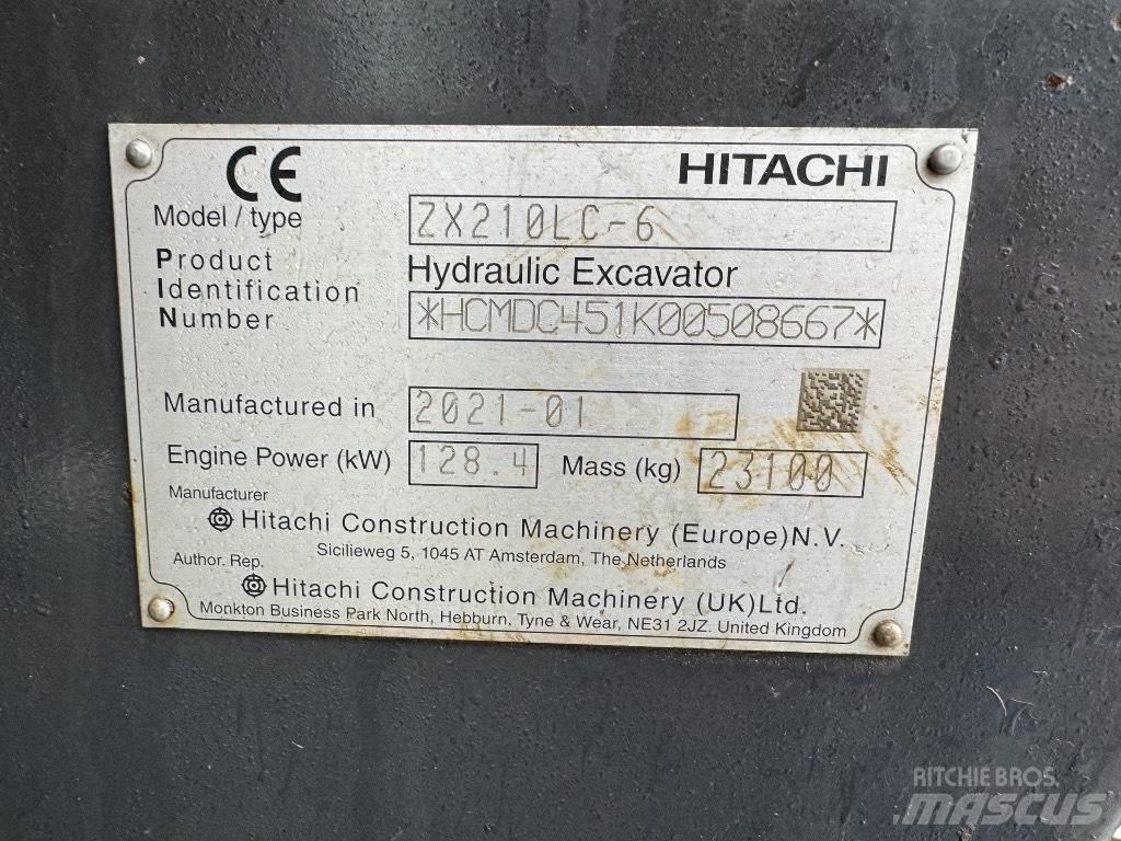 Hitachi ZX 210 LC-6 Гусеничні екскаватори