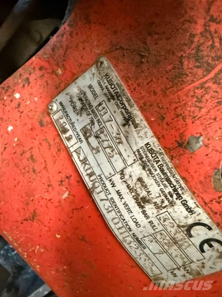 Kubota U 17-3 Міні-екскаватори < 7т