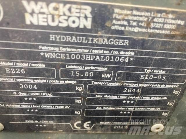 Wacker EZ26 Міні-екскаватори < 7т