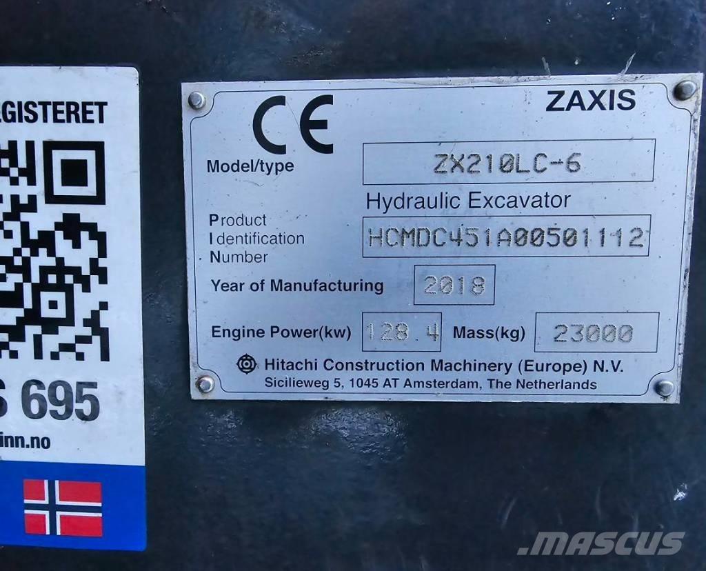 Hitachi ZX 210 LC-6 Гусеничні екскаватори