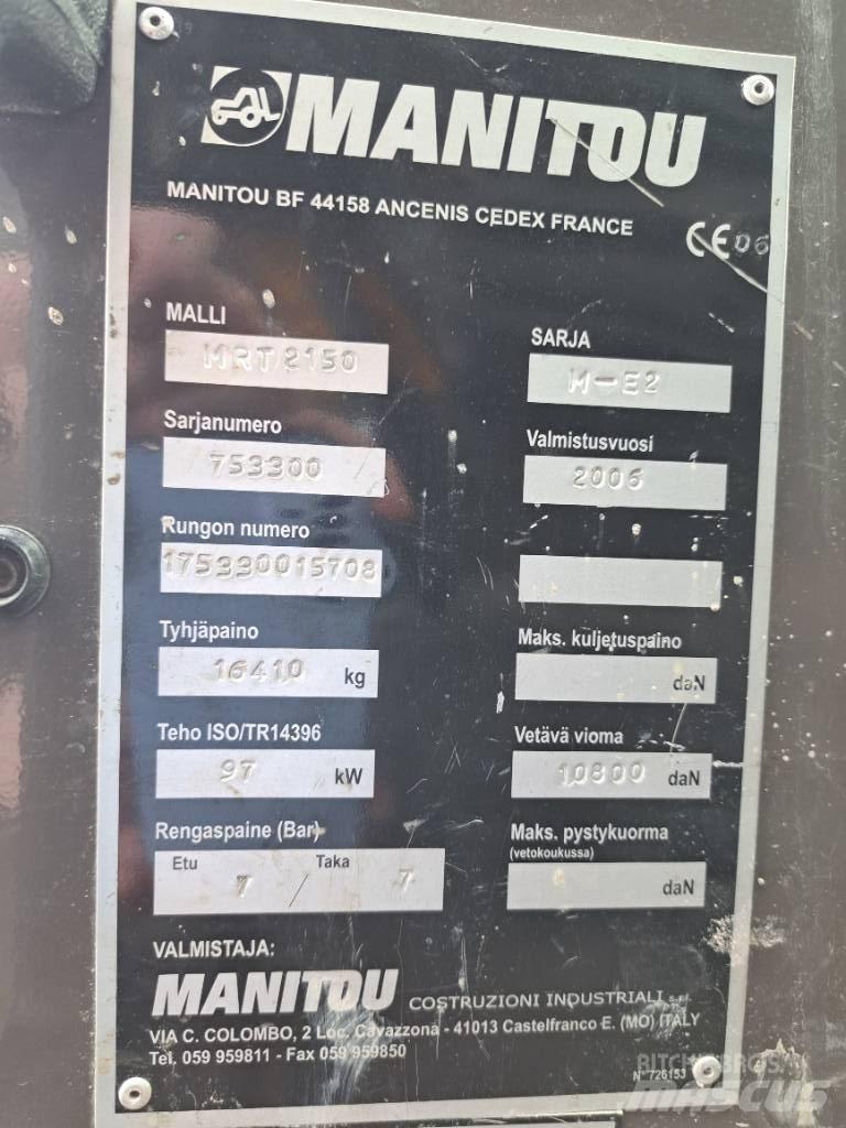 Manitou MRT 2150 Телескопічні навантажувачі