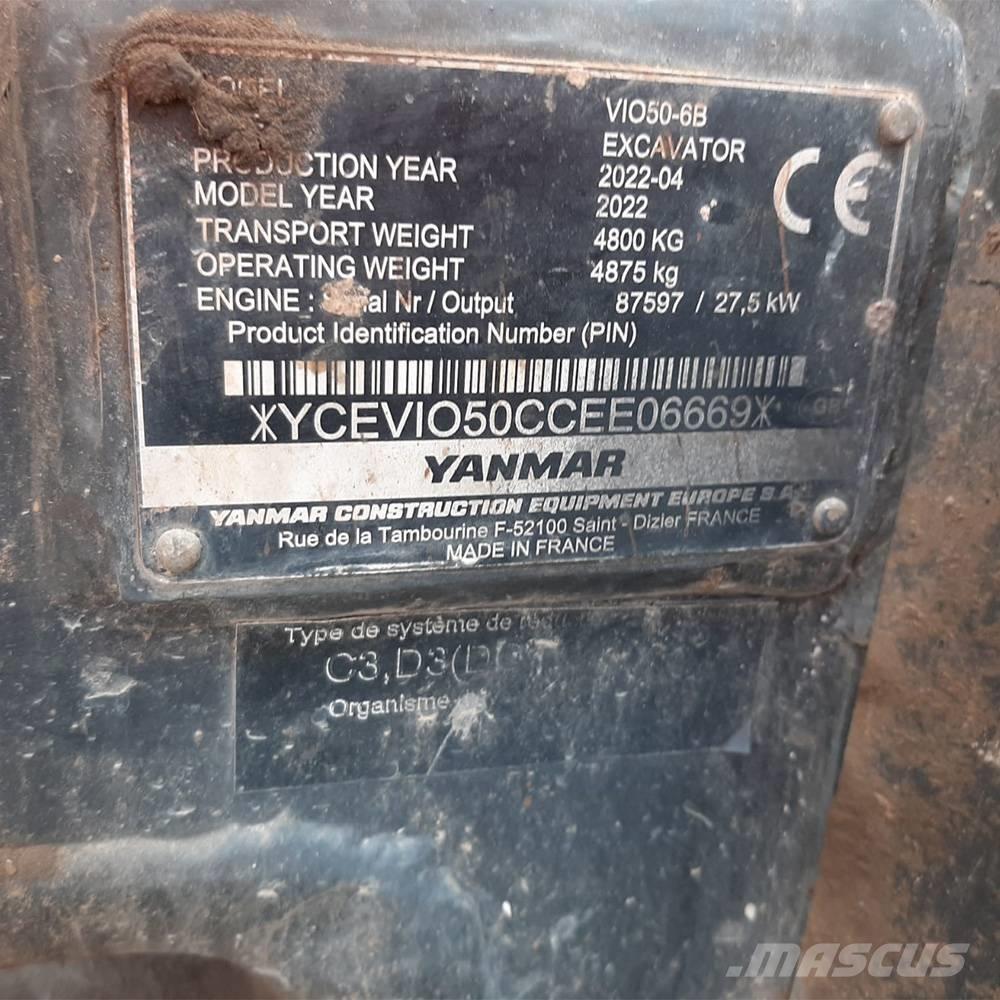 Yanmar Vio 50 Міні-екскаватори < 7т