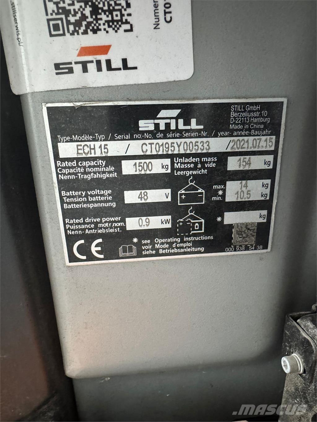 Still ECH 15 Ручний візок