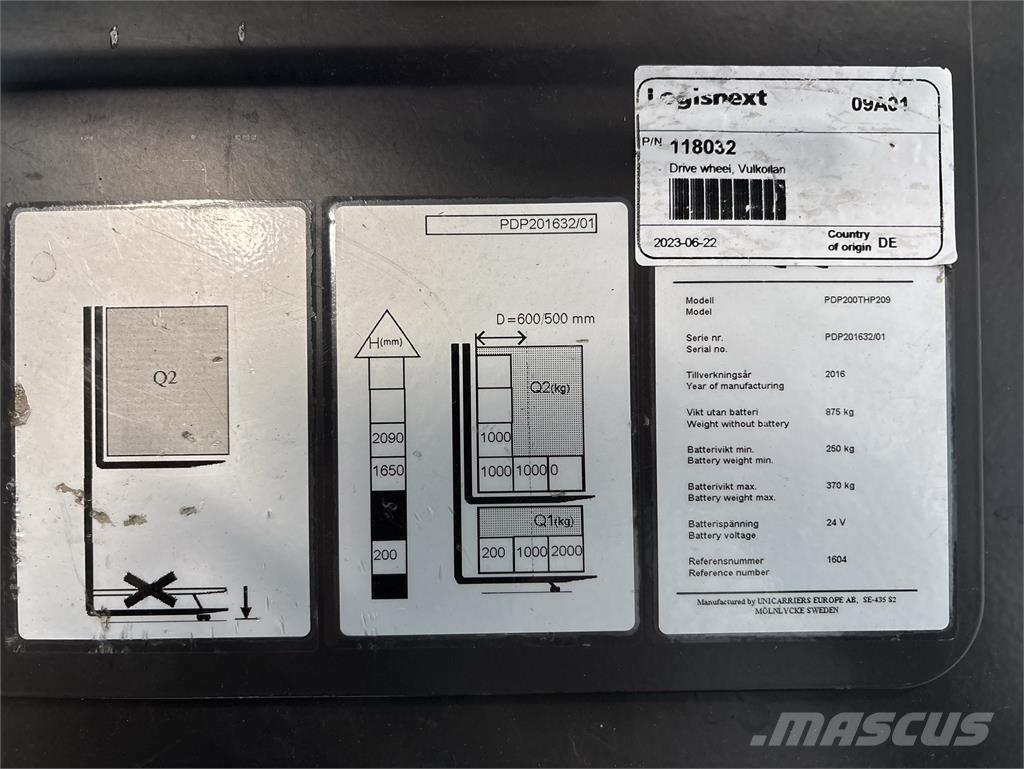 Atlet PDP200 Самохідні електроштабелери