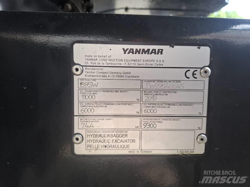 Yanmar B 95 W Колісні екскаватори