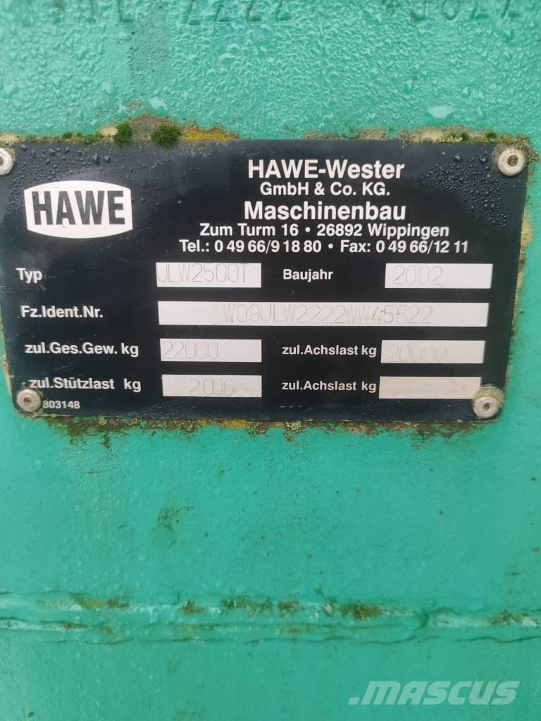 Hawe ULW 2500T Причепи перевантажувачі зерна