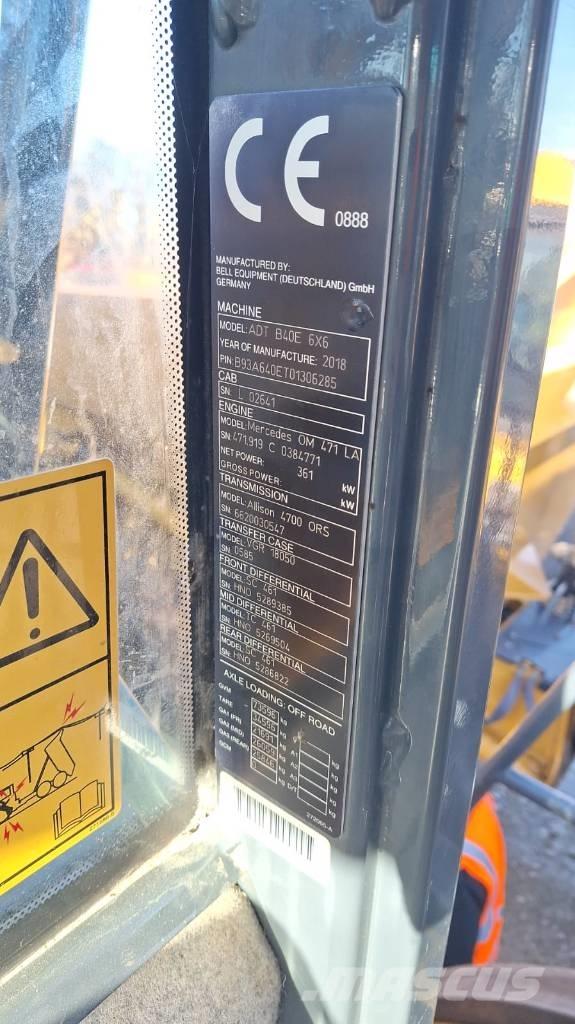 Bell B 40 E Зчленовані самоскиди