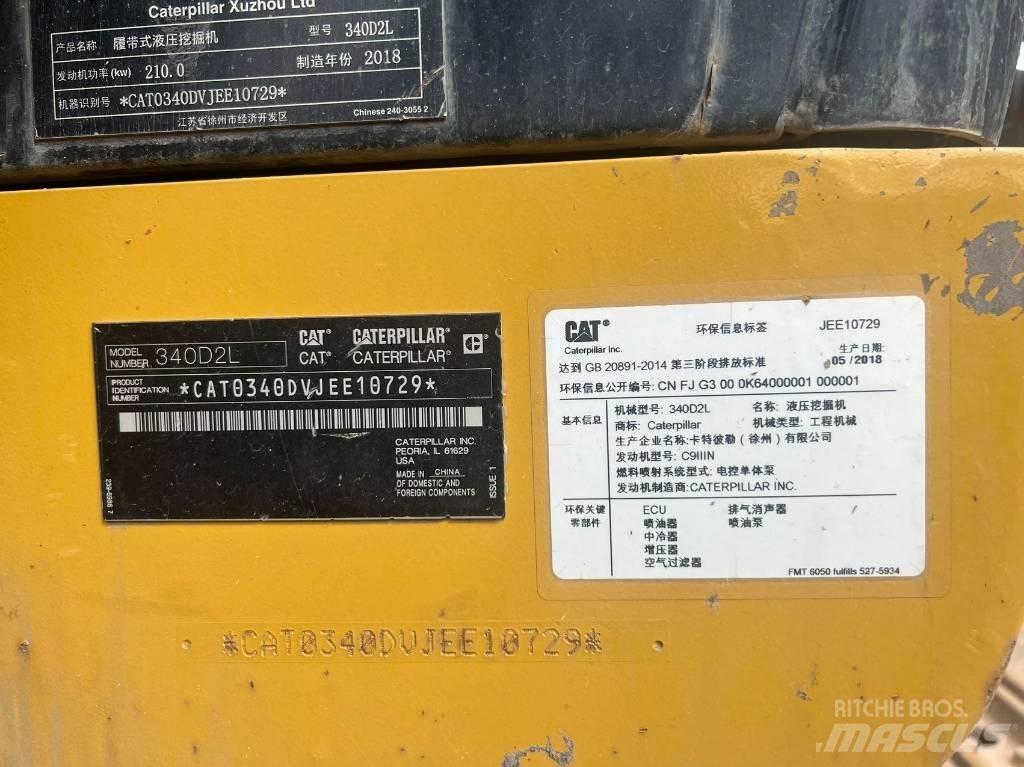 CAT 340D2L Гусеничні екскаватори