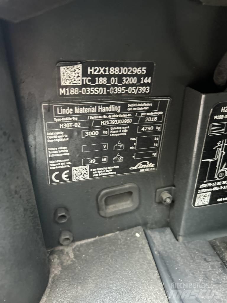 Linde H30T-02 Газові навантажувачі