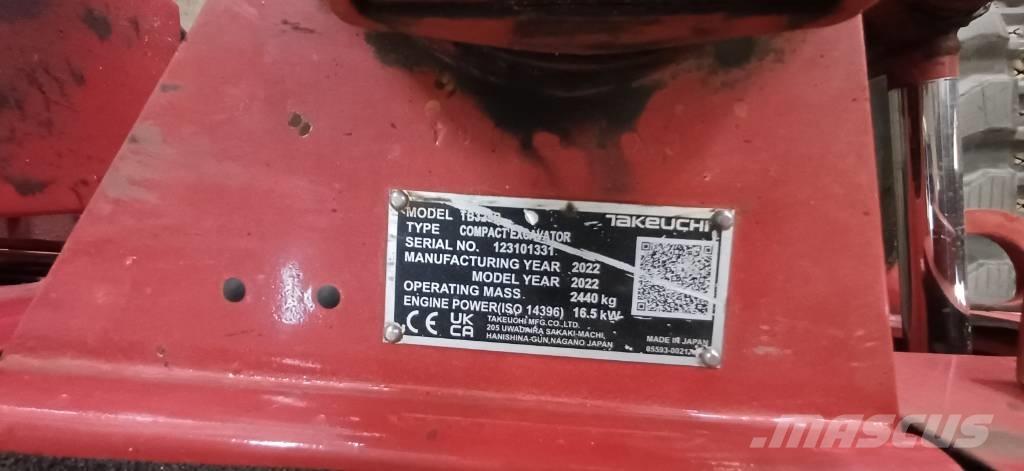Takeuchi TB 325 R Міні-екскаватори < 7т