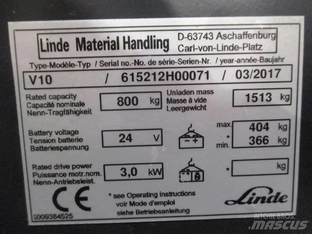 Linde V 10 Висотні комісіонери