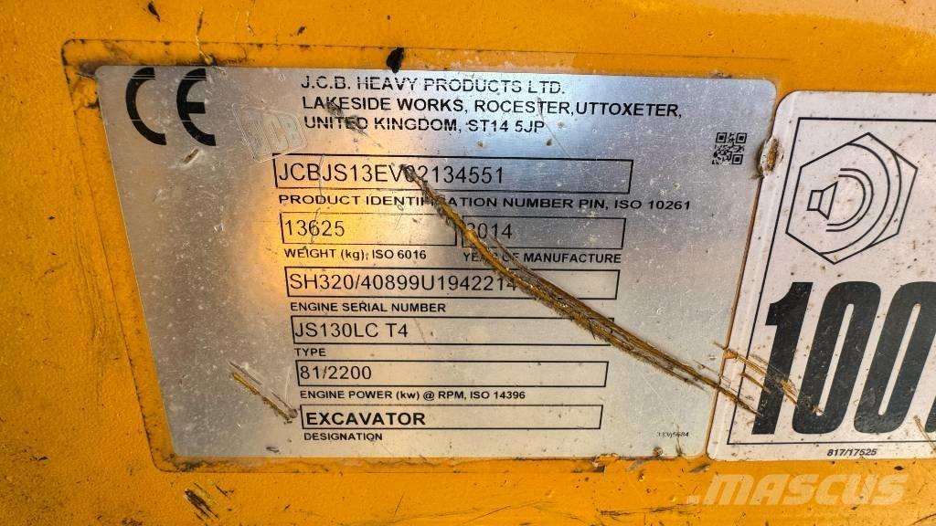JCB JS 130 LC Гусеничні екскаватори
