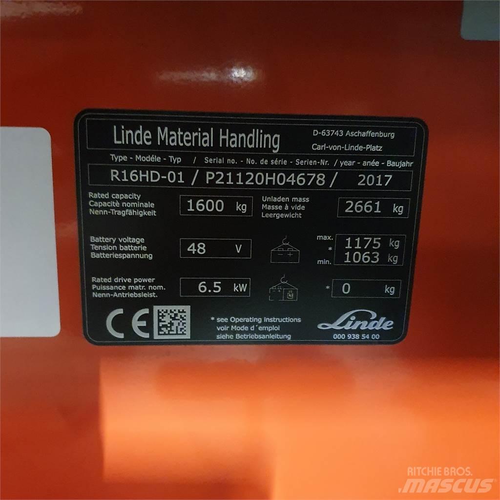 Linde R16HD Річ-трак із високим підйомом
