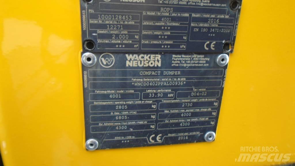 Wacker Neuson 4001 s Міні самоскиди