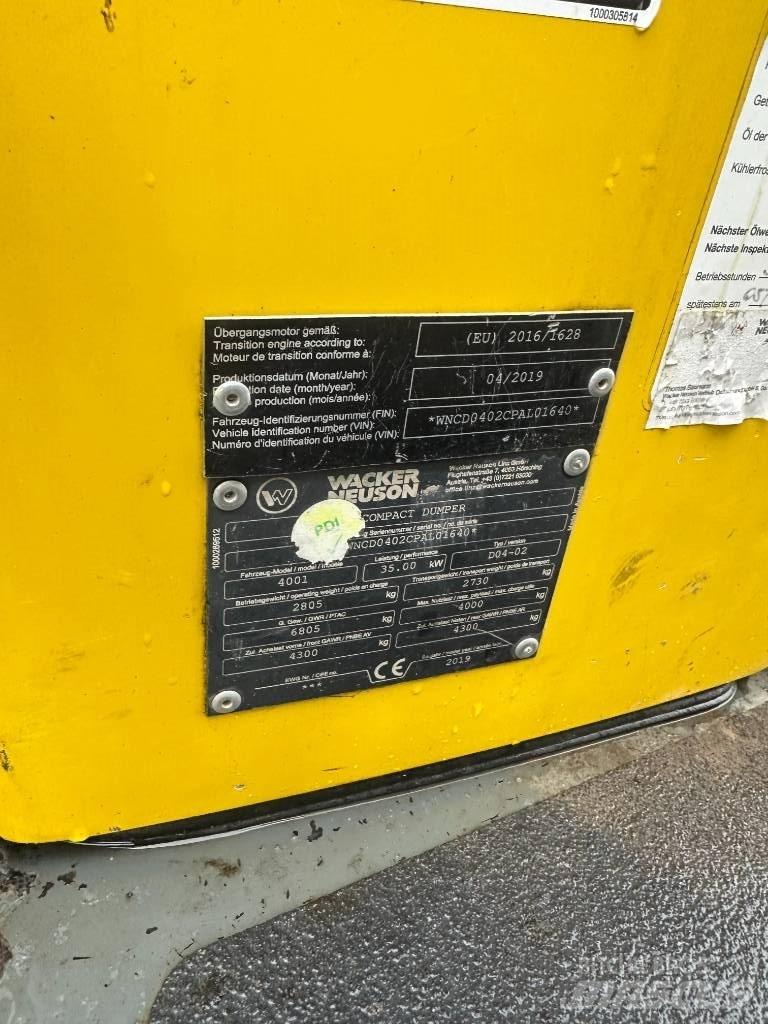Wacker Neuson 4001 Міні самоскиди