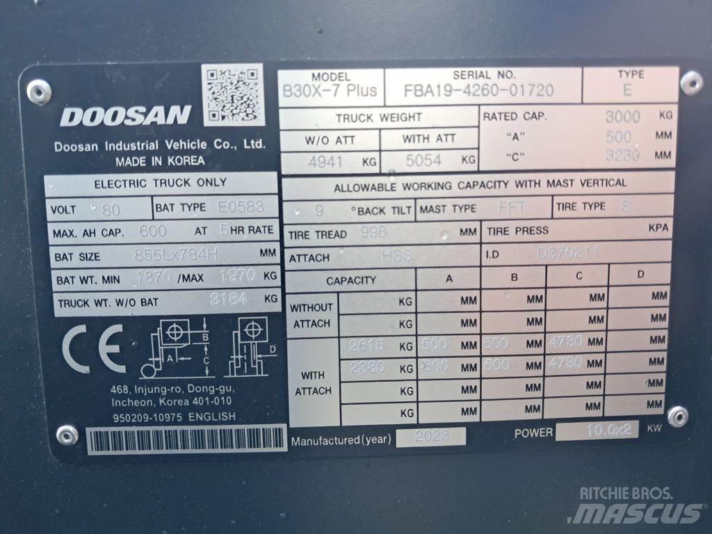 Doosan B30X-7 Plus Електронавантажувачі