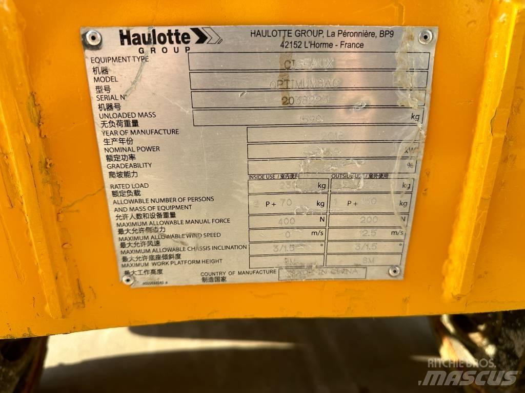 Haulotte OPTIMUM 8 Підйомники-ножиці