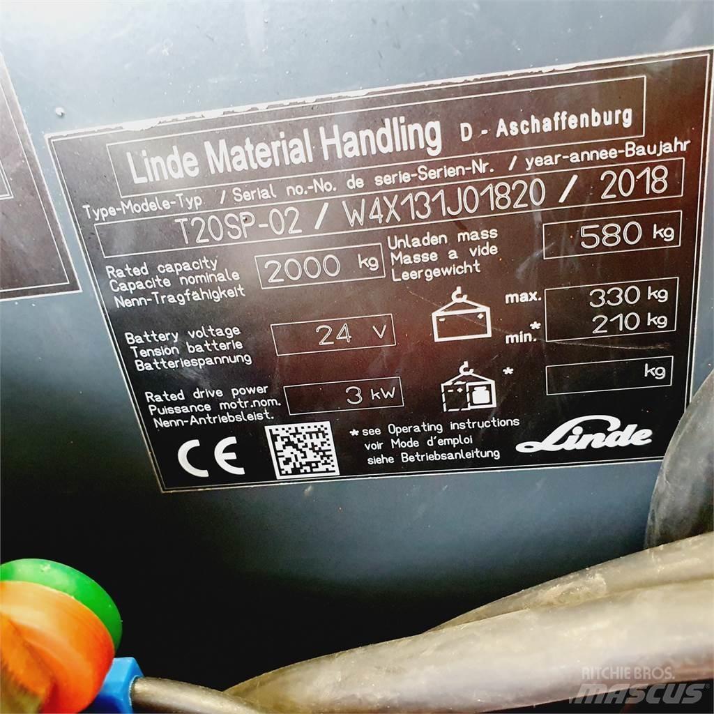 Linde T20SP kurz Штабелери