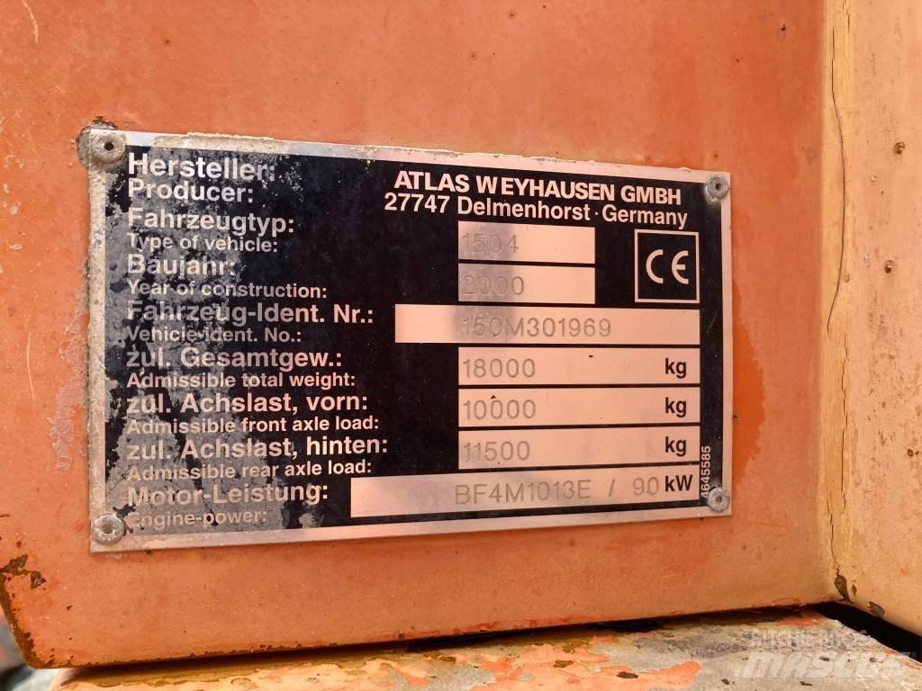 Atlas 1504 Колісні екскаватори