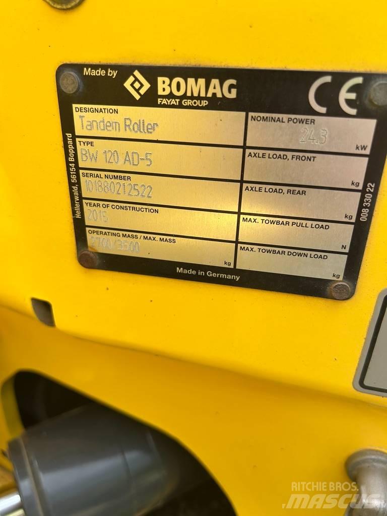 Bomag BW 120 AD-5 Котки тротуарні
