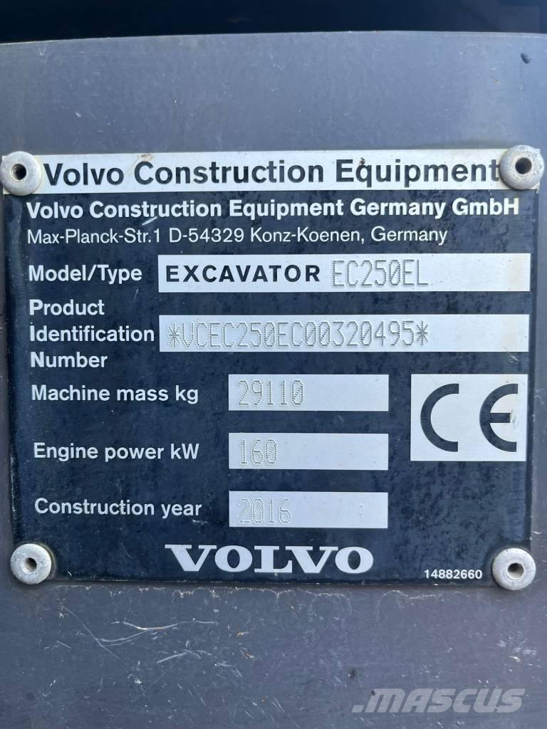Volvo EC 250 E Гусеничні екскаватори