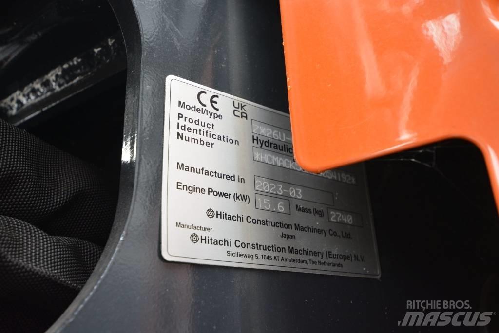 Hitachi ZX 26 U-6 Міні-екскаватори < 7т