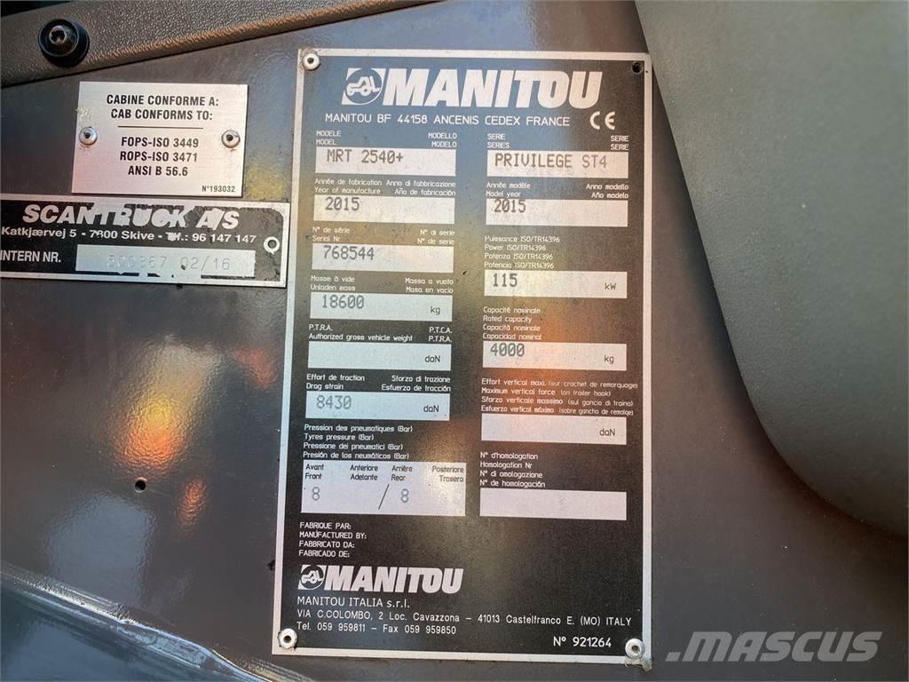 Manitou MRT2540MS Телескопічні навантажувачі