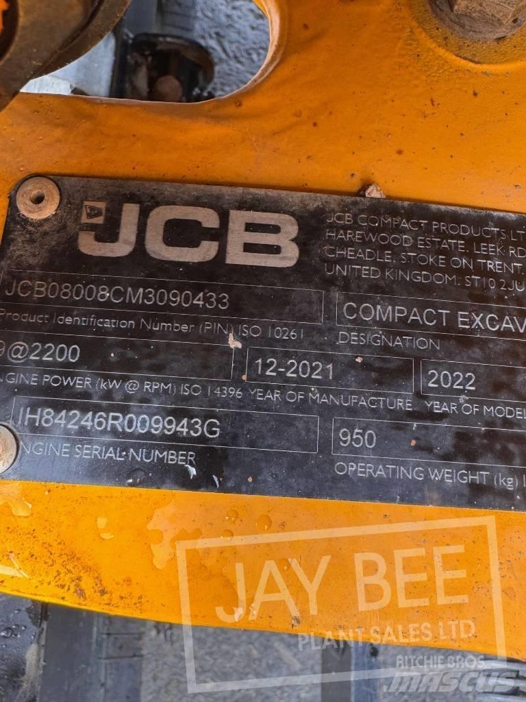JCB 8008 Міні-екскаватори < 7т